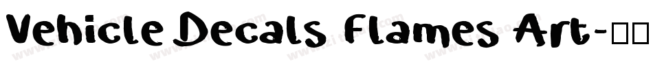 Vehicle Decals Flames Art字体转换